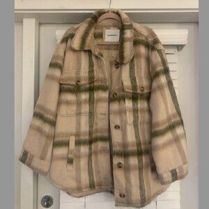 AE Plaid Fuzzy Jacket